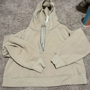 Lululemon oversized scuba half zip hood - trench